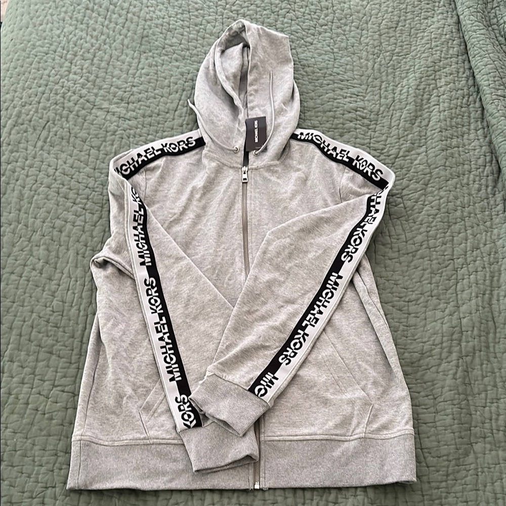 Michael Kors Gray Men's Zip Up Hoodie